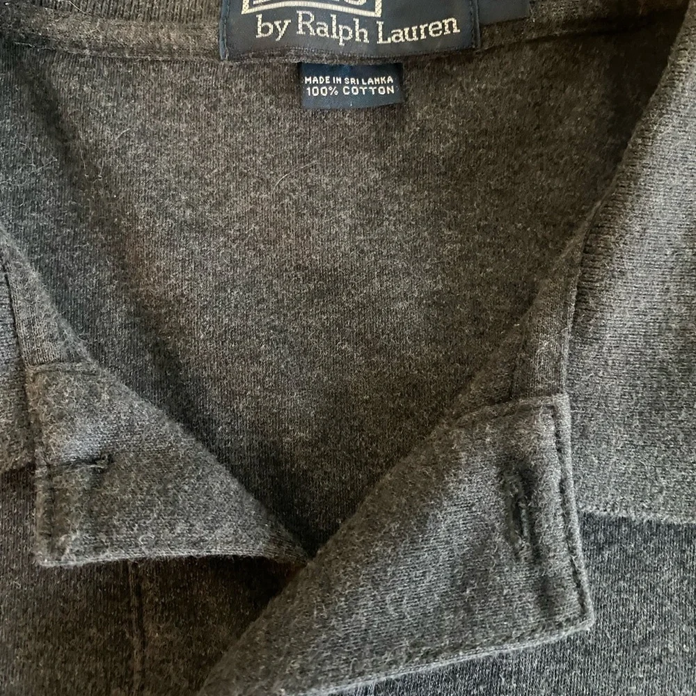Polo by Ralph Lauren Men's Gray Long Sleeve Shirt L
